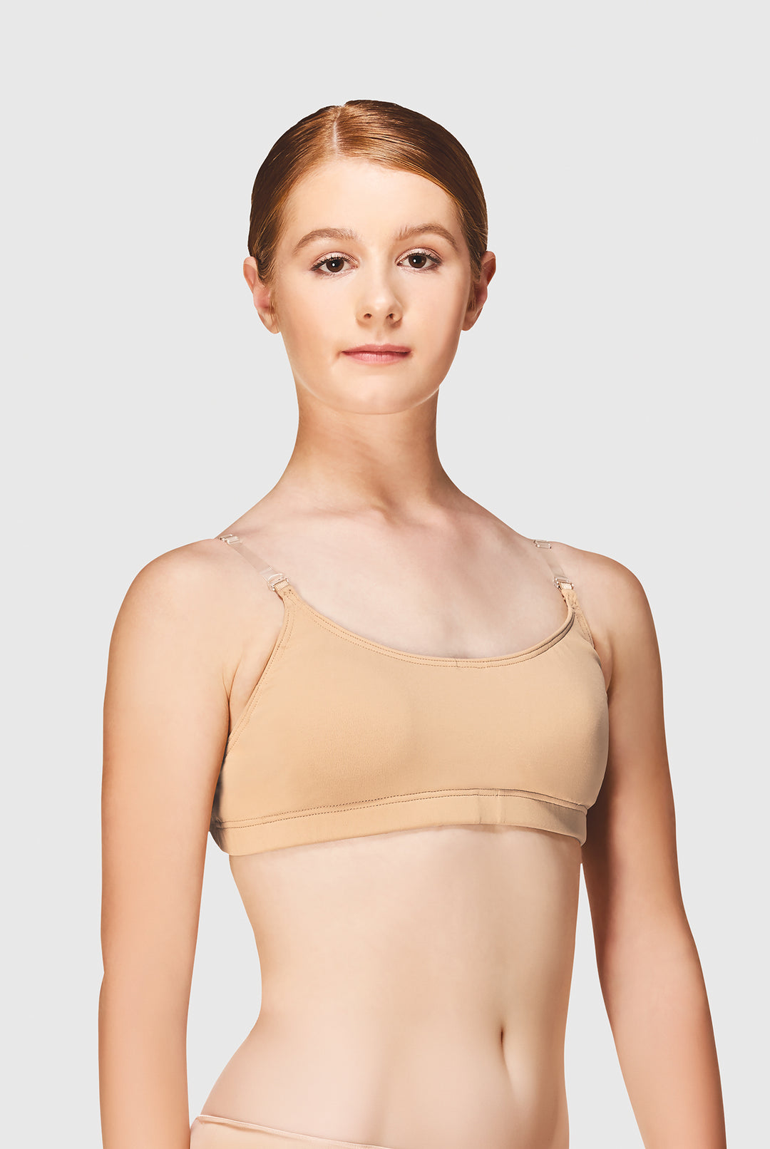 Clear straps bra