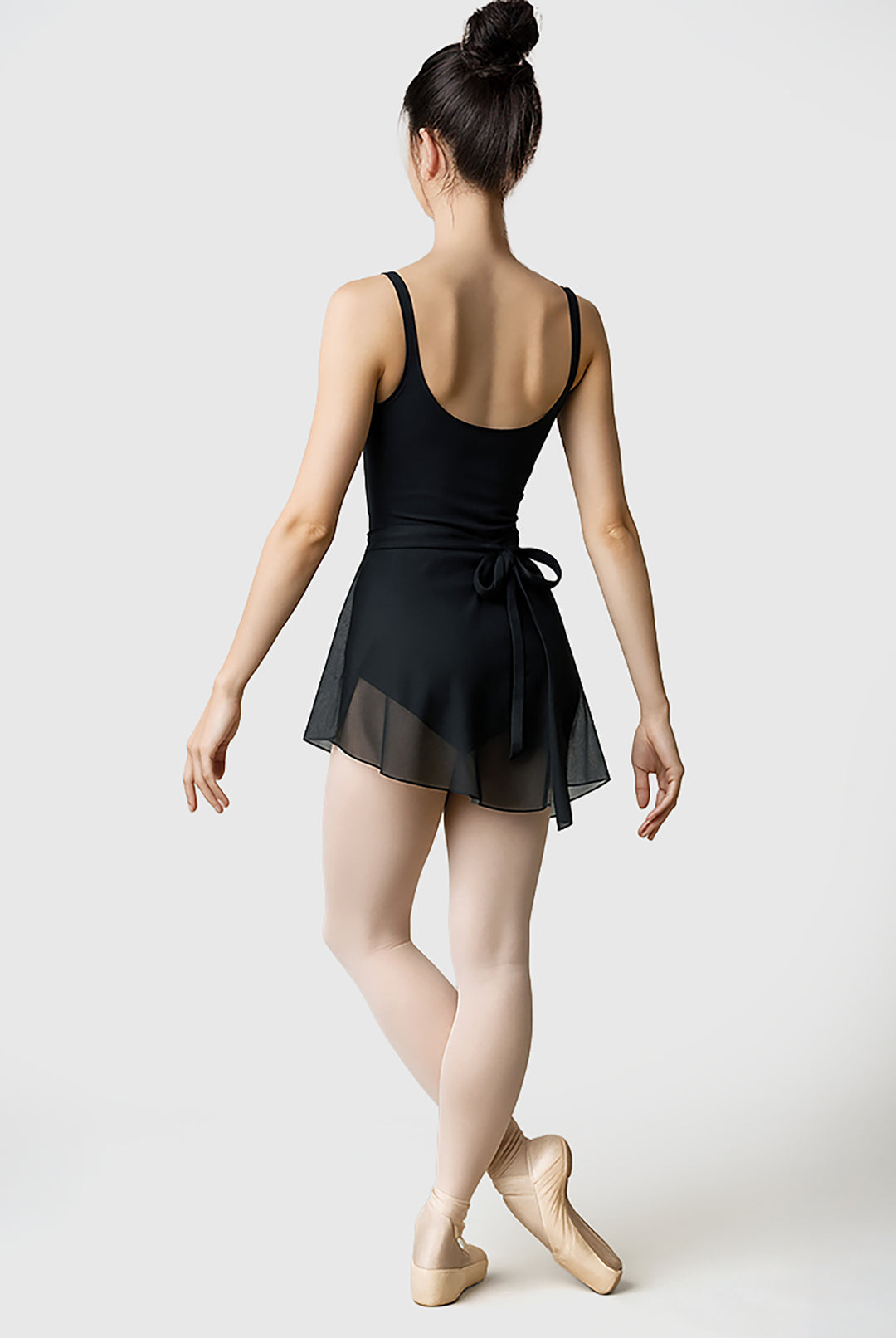 Mesh wrap skirt