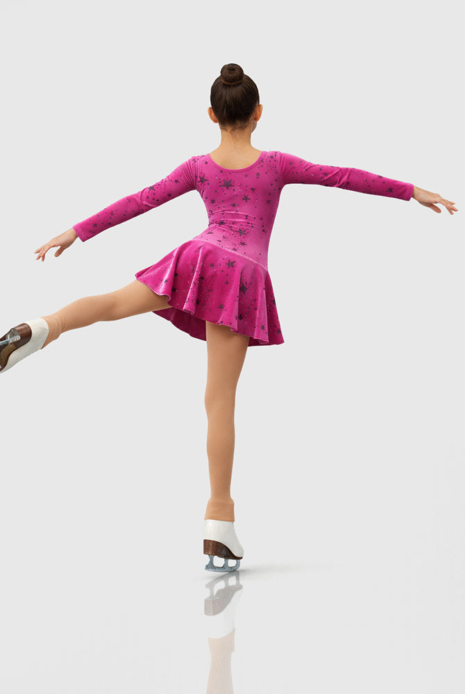 Née pour patiner, robe à paillettes pour patinage artistique