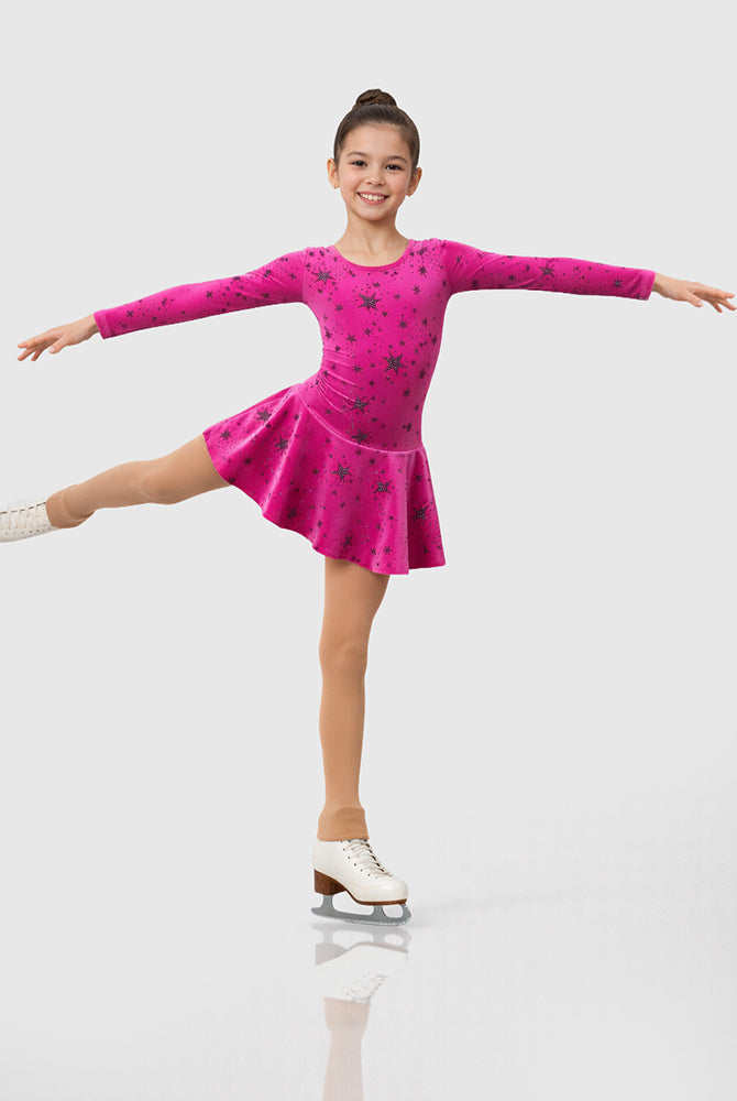 Née pour patiner, robe à paillettes pour patinage artistique