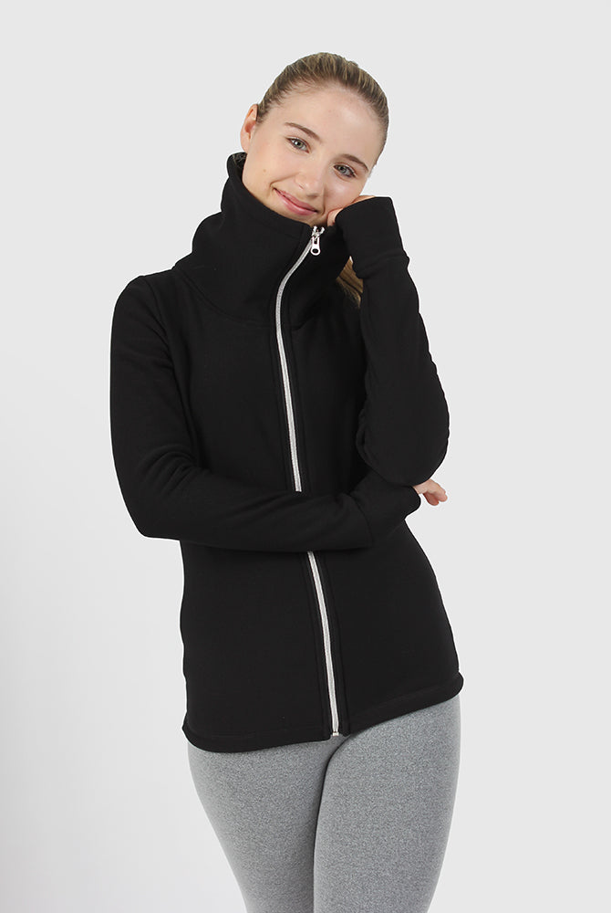 Polartec cowl neck jacket