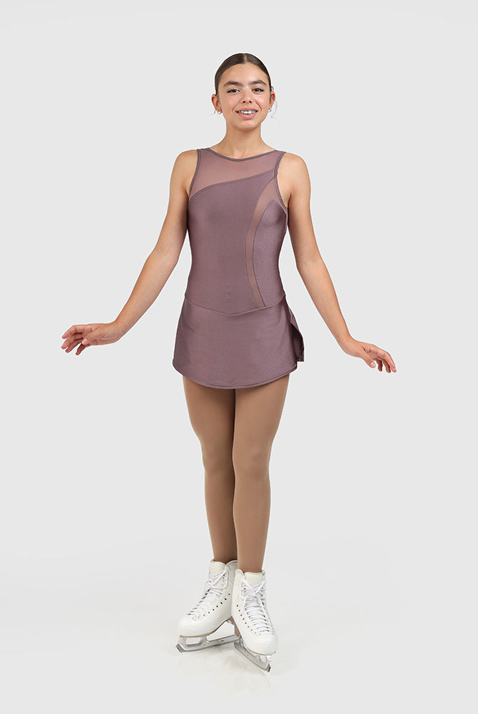 Essential shiny nylon sleeveless dress