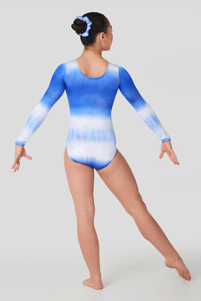 Saphire White - Long Sleeves Leotard