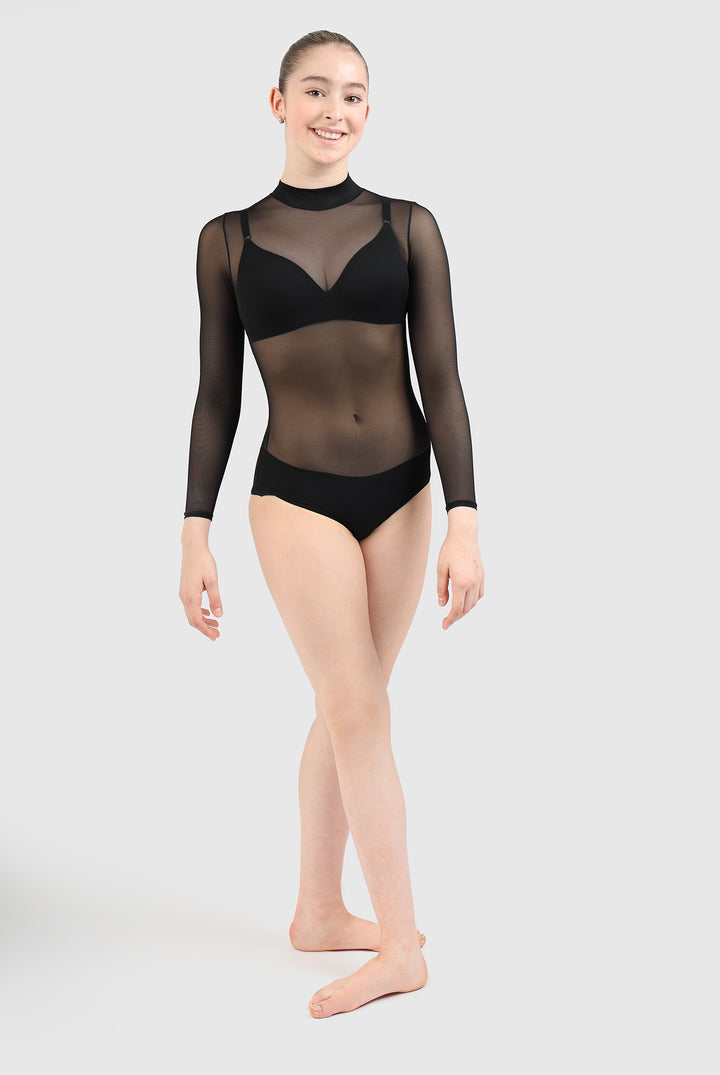 Mesh leotard